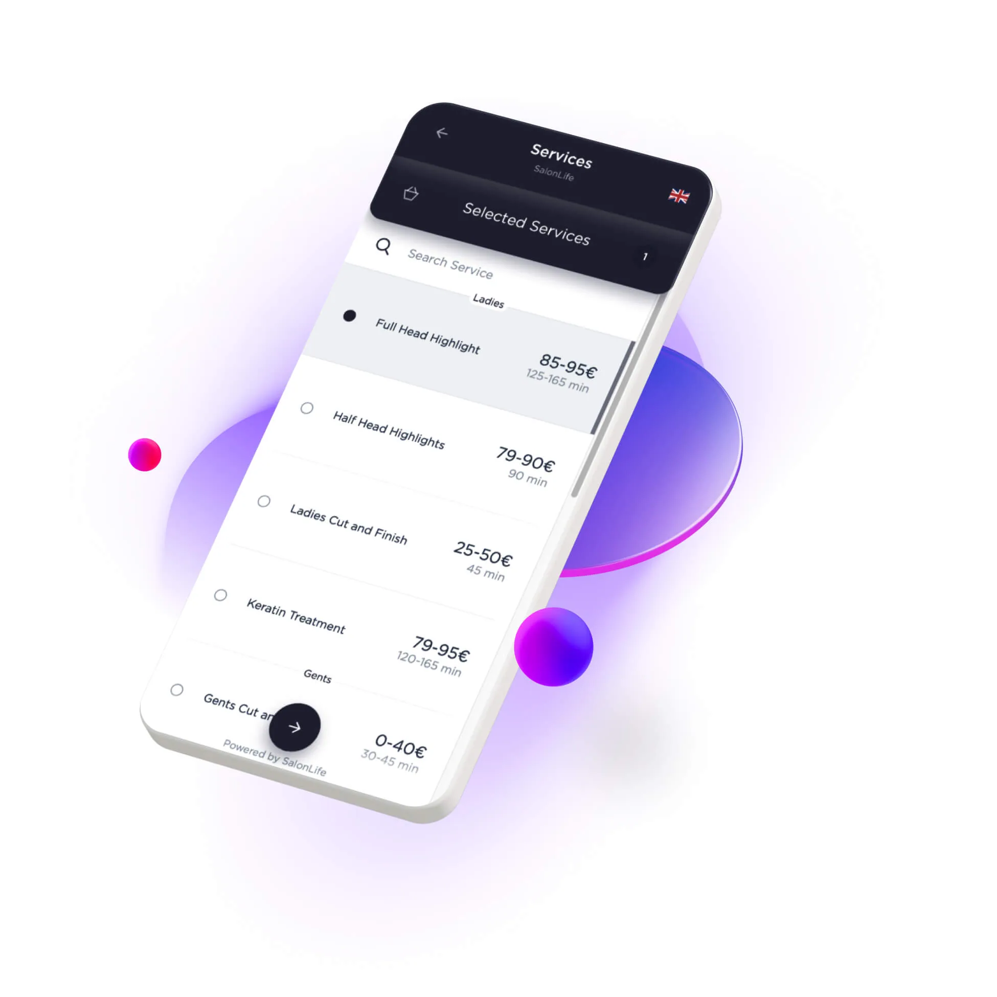 Online booking software for hair salons